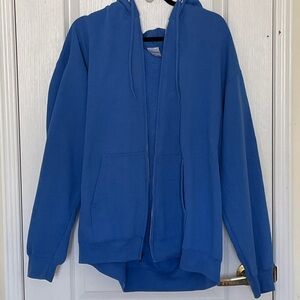 Blue Zip-Up Hoodie
